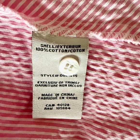 Cotton Pink with white stripes dress - Picture 12 of 14